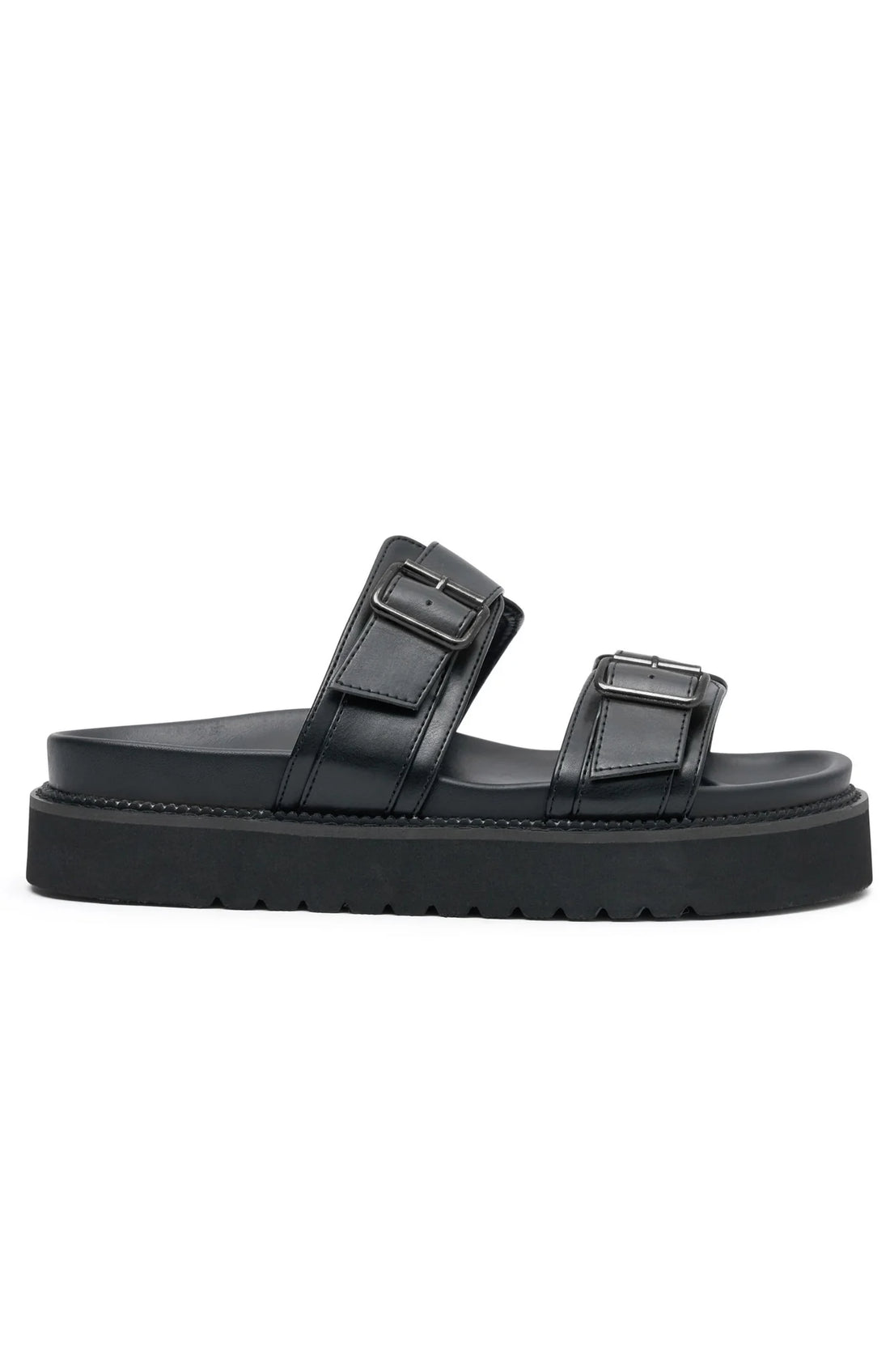 Mila Slides Black | Stylish Women's Black Slide Sandals