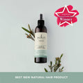 Sukin hair care product bottle with green leaves on a light gray background, featuring GlossyStar Awards 2021 winner badge.