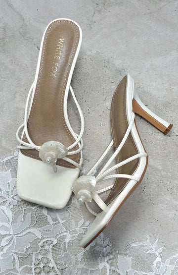 Tadeo Heels Cream | Women's Cream Heels