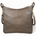 LeatherLuxe Khaki Leather Tote Bag – Elegant premium women’s handbag made of genuine leather with spacious design and stylish finish.