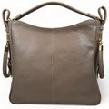 LeatherLuxe Khaki Leather Tote Bag – Elegant premium women’s handbag made of genuine leather with spacious design and stylish finish.