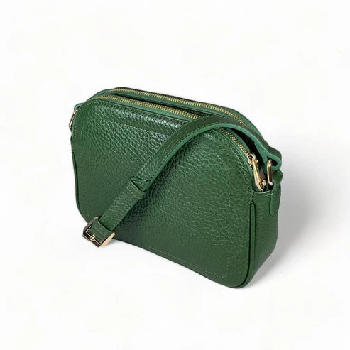 Green Leather Women's Shoulder Bag – LeatherLuxe