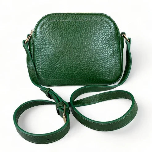 Green Leather Women's Shoulder Bag – LeatherLuxe