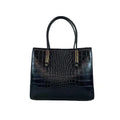 LeatherLuxe black women's leather handbag – premium shoulder and crossbody bag with elegant design and durable stitching