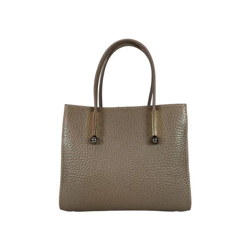 LeatherLuxe beige women's leather handbag with adjustable shoulder strap, elegant crossbody design, perfect for casual and formal use.