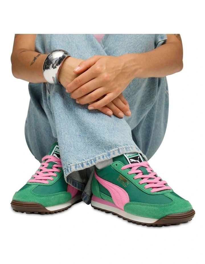 Puma Easy Rider Vintage Shoe, green and pink colourway, product view 14