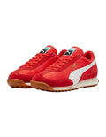 Puma Easy Rider Vintage Women’s Shoe with suede leather overlays, slim retro profile and low heel, casual lifestyle sneaker in leather and textile blend