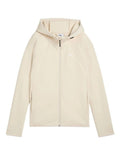 Puma Evostripe Full-Zip Hoodie in slim fit design made with 77% cotton and 23% polyester, featuring moisture-wicking fabric for active wear