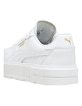 Puma Cali Court Women’s Sneakers with leather and synthetic upper, flat sole, and sporty streetwear design in a classic court-inspired silhouette.
