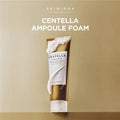 SKIN1004 Centella Ampoule Foam tube on a beige background