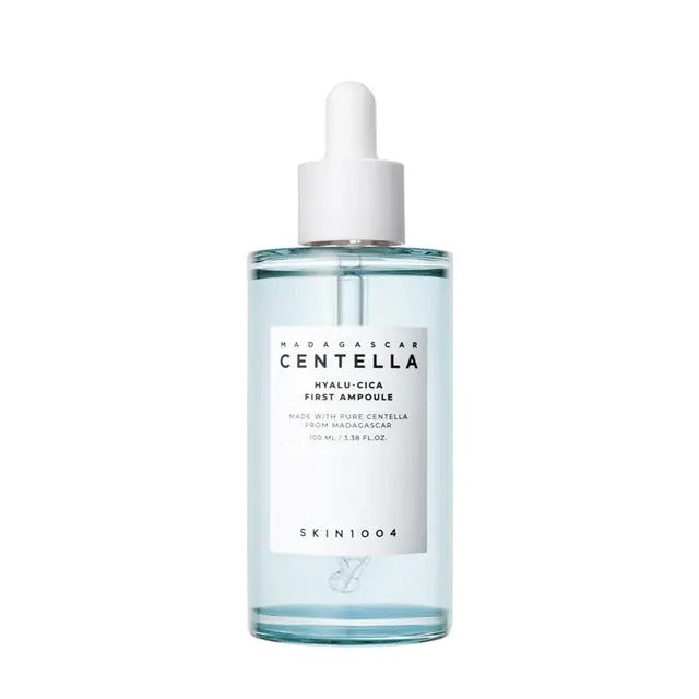 SKIN1004 Madagascan Centella Hyalu-Cica First Ampoule bottle on a white background