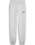 Puma Ess No. 1 Logo Sweatpants with rib waistband in cotton and recycled polyester blend – comfortable casual loungewear for men and women