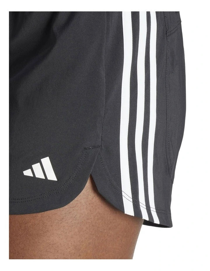 Adidas Pacer Training 3-Stripes Woven High-Rise Shorts, view 5