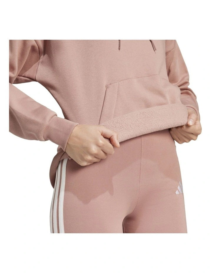 Adidas Essentials Small Logo Feel Cozy Hoodie, Warm Clay, product view 5