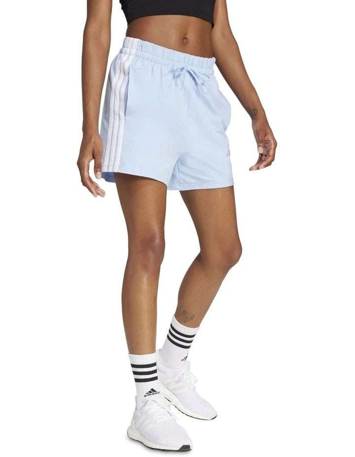 Adidas Essentials 3-Stripes Cotton Shorts, view 3