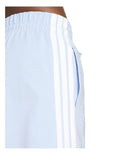 Adidas Essentials 3-Stripes Cotton Shorts in black with soft cotton fabric and signature 3-stripes down the sides