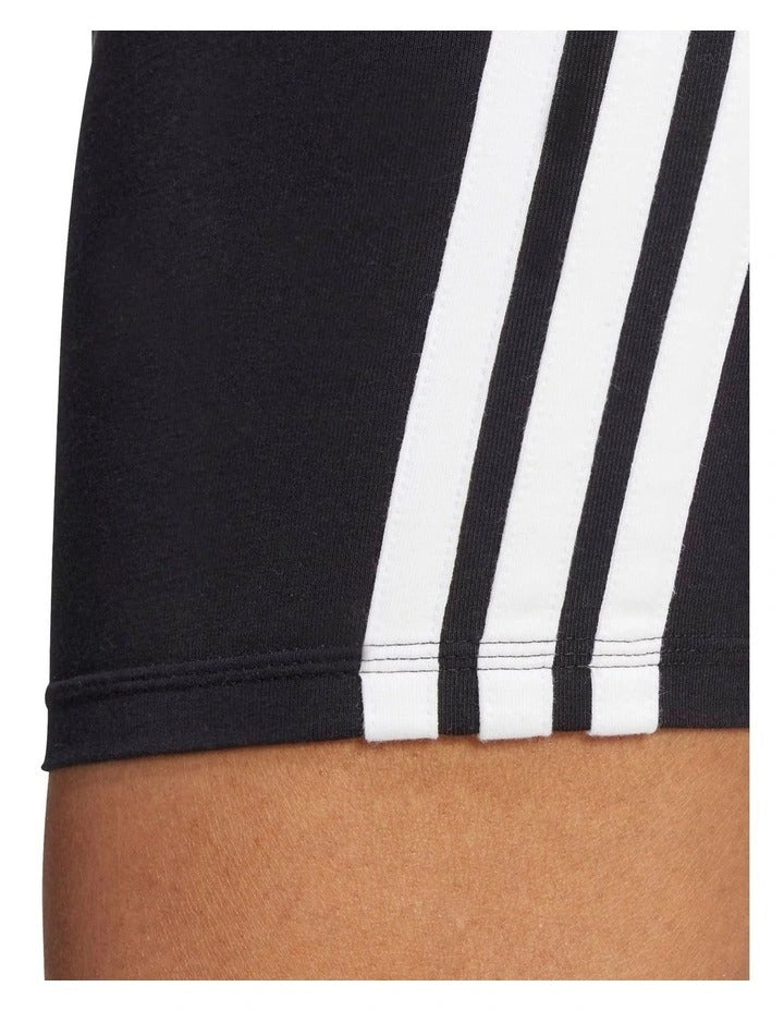 Adidas Essentials 3-Stripes High Waisted Biker Shorts, view 5