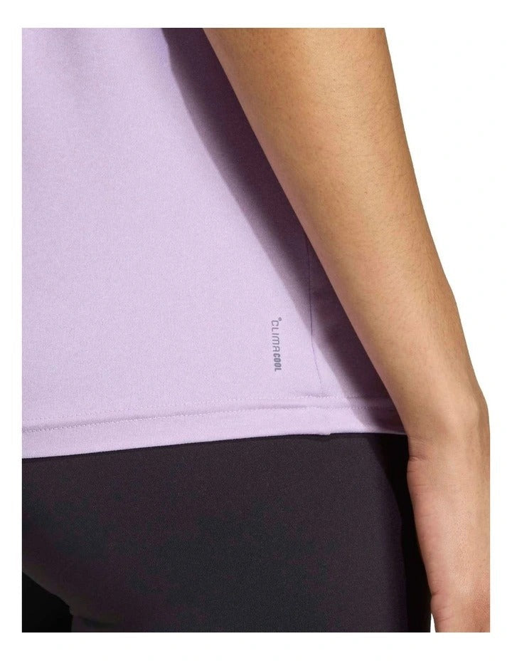 Adidas Aeroready Train Essentials Minimal Branding V-Neck Tee, view 5