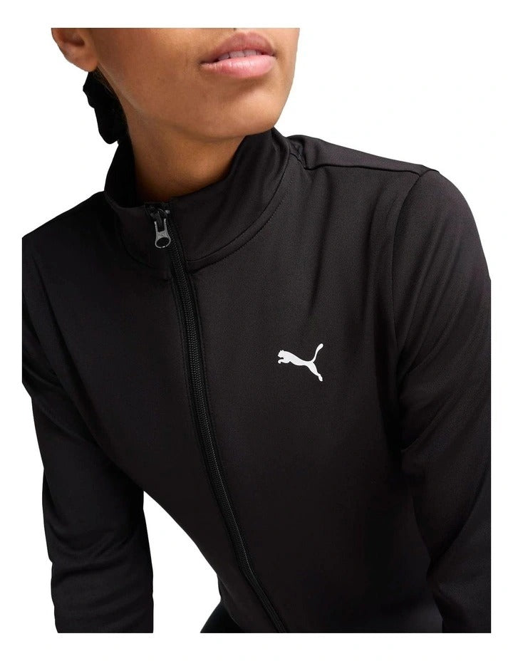 Puma Strong Full Zip Sweat Top for Women with Mock Neck and DryCELL Technology