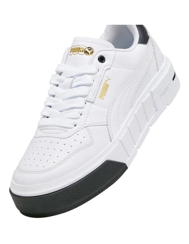 Puma Cali Court Women’s Sneakers – white leather casual sport shoes with flat heel and rubber sole