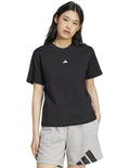 Adidas Essentials Small Logo Cotton T-shirt in white, 100% soft cotton, casual sporty wear