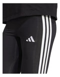 Adidas Essentials 3-Stripes Cotton Leggings Women Stretchy Comfortable Workout Pants