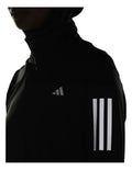 Adidas Own the Run Half-Zip Jacket for men, lightweight recycled polyester fabric, moisture-wicking, reflective details for early-morning running