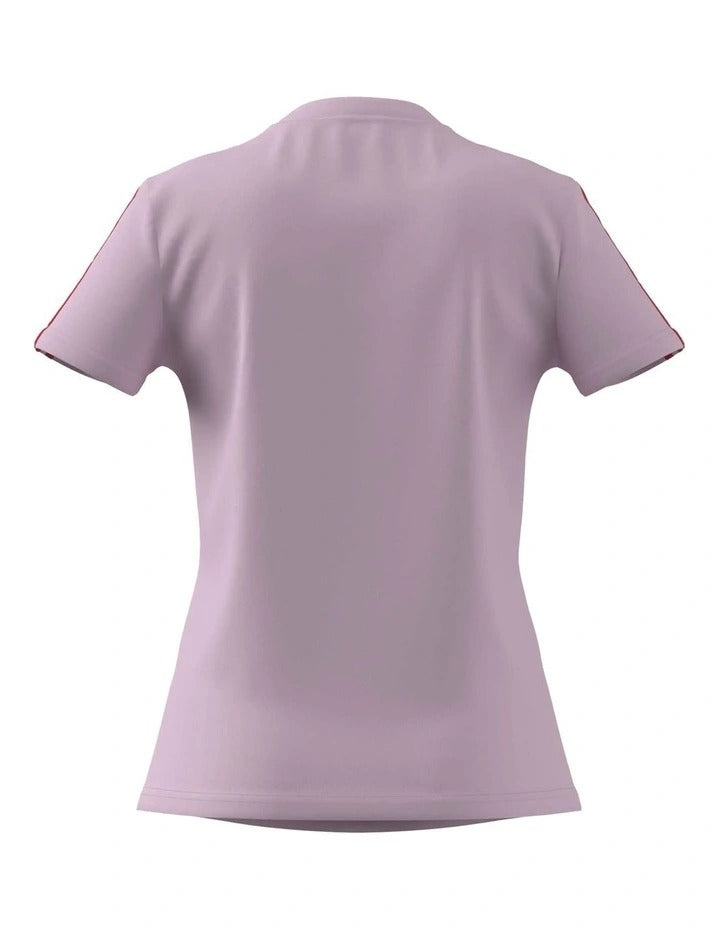 Adidas Essentials Slim 3-Stripes T-Shirt, view 2