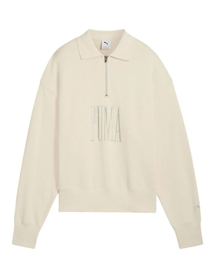 Puma Premium Essentials Polo Crew Jumper, view 3
