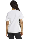 Adidas Soft Side Graphic T-Shirt with floral 3 Bar Logo, 100% cotton casual wear