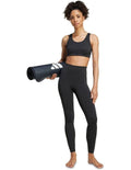 Adidas All Me 7/8 Leggings in black for women, high-rise fit, lightweight recycled polyester stretch fabric for yoga and training
