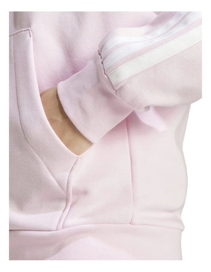 Adidas Essentials 3-Stripes Full-Zip Fleece Hoodie, view 5