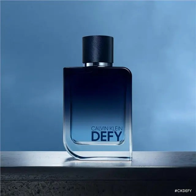 Calvin Klein Defy Eau de Parfum 200ml men’s fragrance bottle with sleek modern design