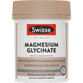 Swisse Ultiboost Magnesium Glycinate 120 Tablets for muscle relaxation and stress support.