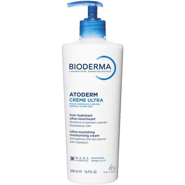 Bioderma Atoderm Crème Ultra 500ml for dry, sensitive skin.