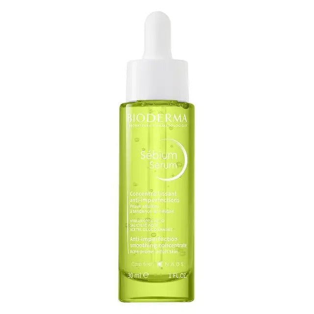 Bioderma Sébium Serum for acne-prone skin – reduces pimples, smooths fine lines, fades marks.