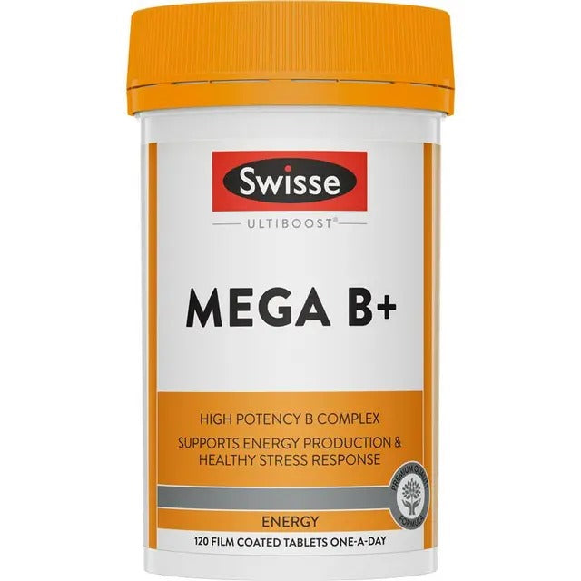 Swisse Mega B+ tablets – energy support and fatigue relief