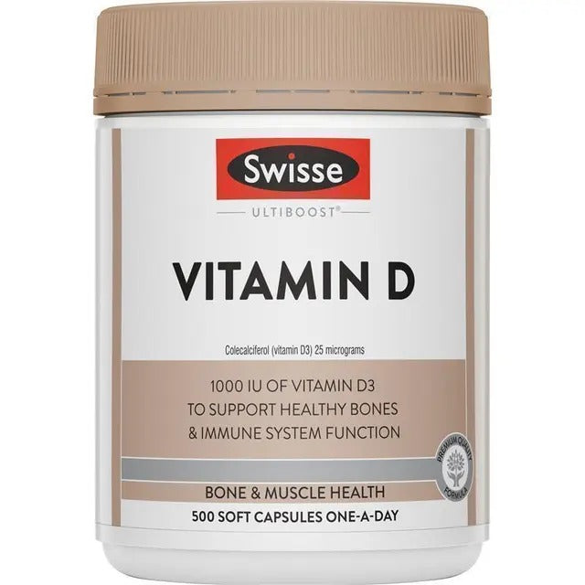 Swisse Vitamin D 500 Capsules Exclusive Size, view 1