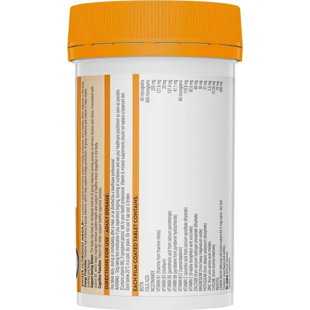 Swisse Mega B+ tablets – energy support and fatigue relief