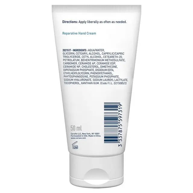 CeraVe Reparative Hand Cream for dry, rough hands