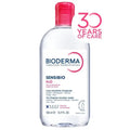 Bioderma Sensibio H2O micellar water cleanser for sensitive skin, removes makeup and soothes skin.