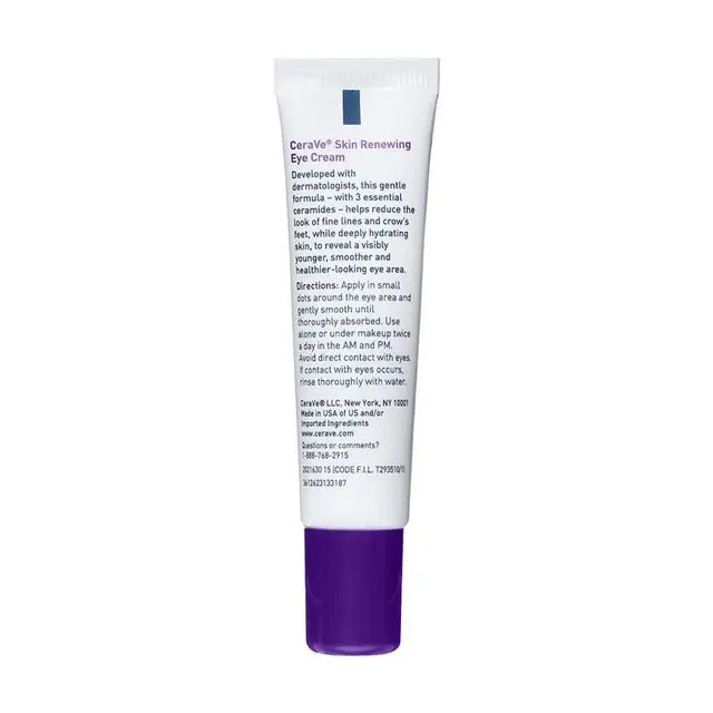 CeraVe Skin Renewing Eye Cream 15ml – anti-aging eye cream for dark circles and fine lines