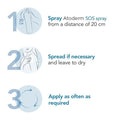 Bioderma Atoderm SOS Spray 200ml – instant itch relief and soothing care for dry skin.