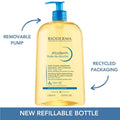 Bioderma Atoderm Ultra-Nourishing Shower Oil Cleanser Eco Refill 1L — hydrating, soothing body wash for dry, sensitive skin.