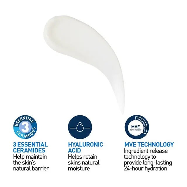 CeraVe SPF 50 face moisturiser with ceramides and hyaluronic acid
