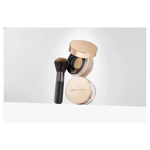 Nude by Nature N6 Olive mineral foundation with SPF15.