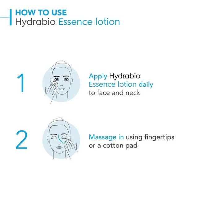 Bioderma Hydrabio Essence Lotion 200ml for dehydrated skin — hydrates, smooths, and boosts radiance.