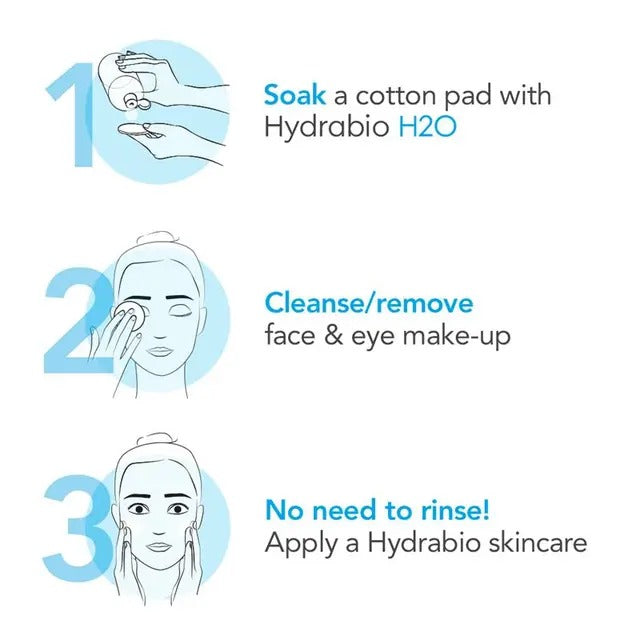 Bioderma Hydrabio H2O Micellar Water 100ml – Hydrating cleanser for dehydrated, sensitive skin.