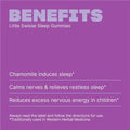 Little Swisse Sleep Gummies for kids with chamomile to support restful sleep.