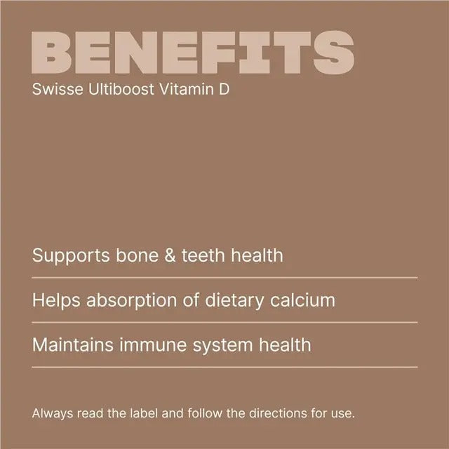 Swisse Vitamin D 500 Capsules – supports bone, teeth, and immune health; aids calcium absorption; daily supplement.